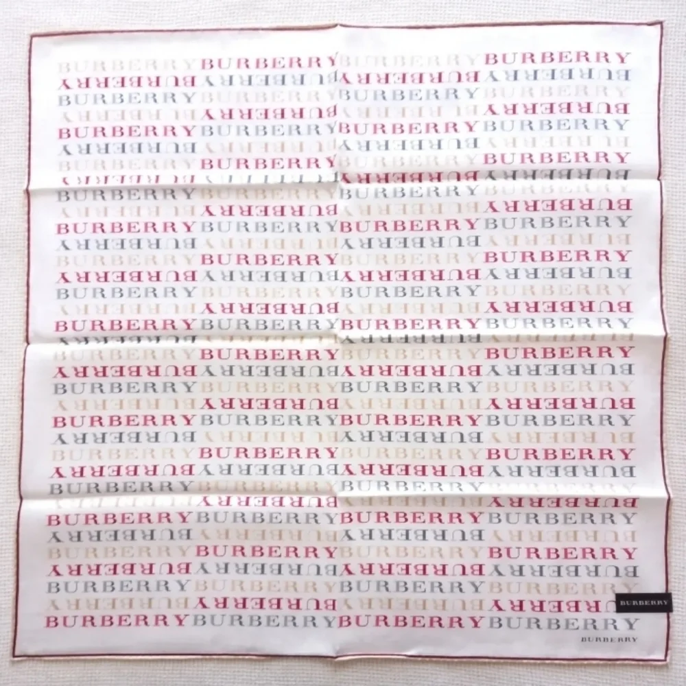 Burberry Silk Hankerchief | Rare Pink | Never Used - Picture 3 of 7